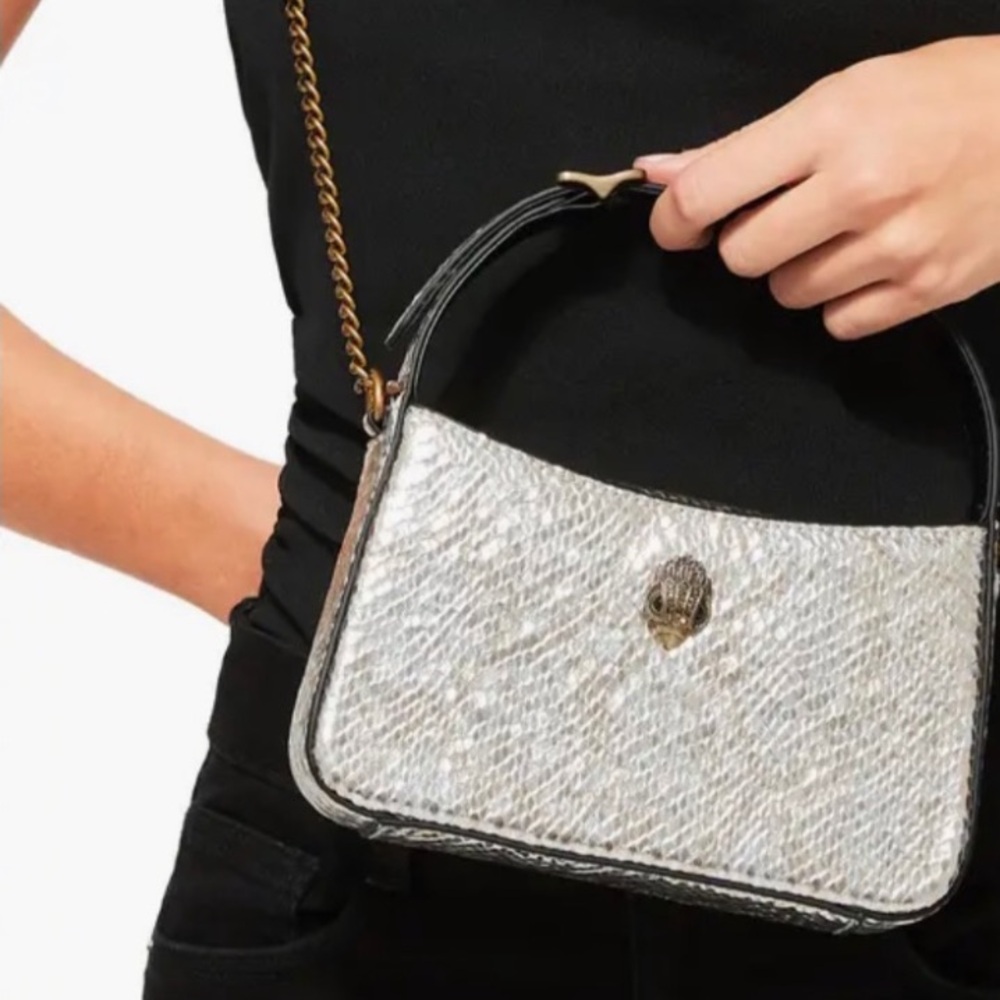 Kurt Geiger Metallic Silver Shoulder Bag